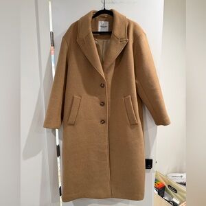 Abercrombie & Fitch Wool Blend Tailored Top Coat